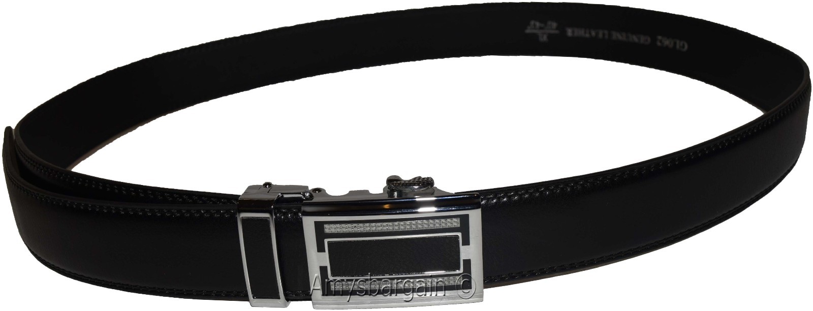 Men's Belt Up to 50” Leather Dress Belt Automtic Lock belt Quick lock belt New - Image 14