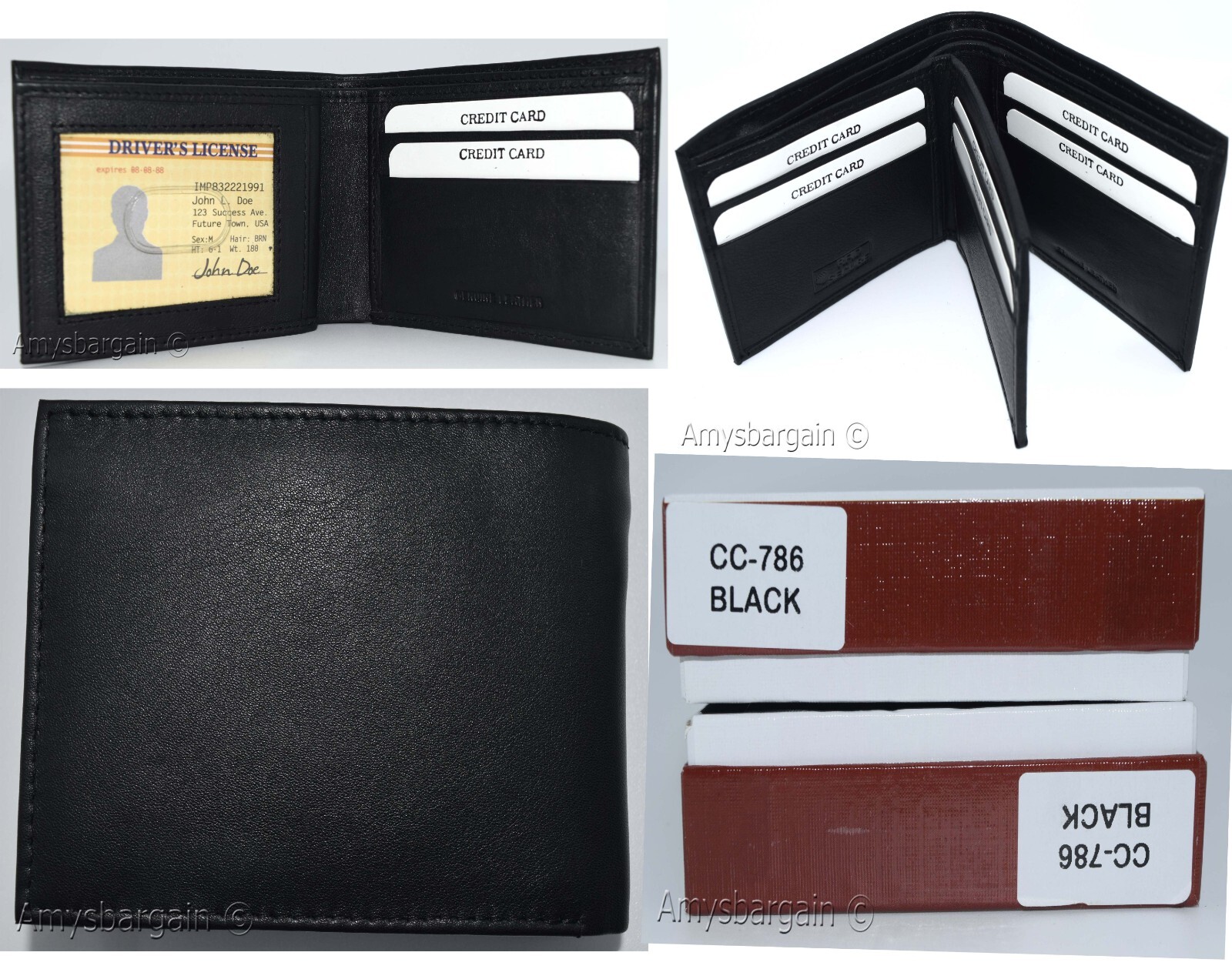 Men's RFID genuine leather bifold wallet protect IDs credit cards+ br new in box - Image 14
