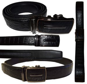 Men's belt alligator skin printed crocodile print leather men's new dress belt - Image 14