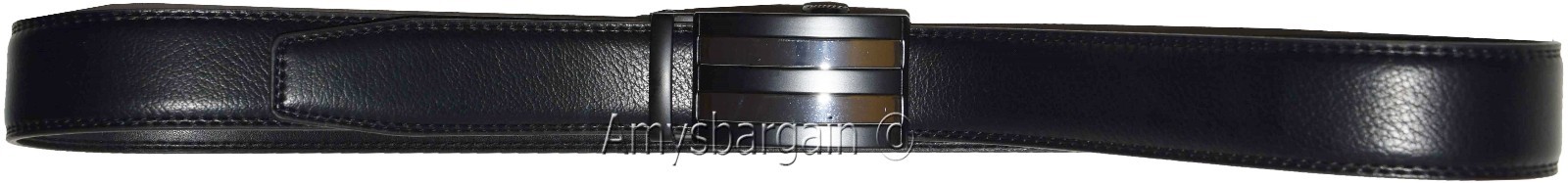 men's casual belt genuine leather dress auto lock men's black quick lock belt nw - Image 21