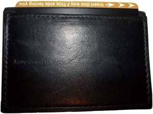 Woman and man's skinny leather business and credit card holder 7 card case bnwt - Image 4