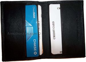 Woman and man's skinny leather business and credit card holder 7 card case bnwt - Image 6