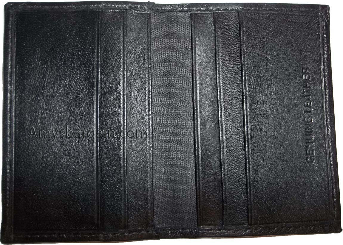 Woman and man's skinny leather business and credit card holder 7 card case bnwt - Image 7