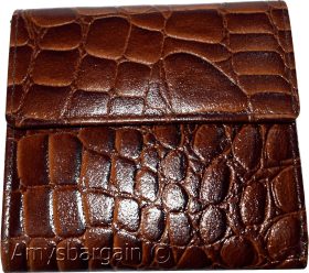 Women’s Crocodile Leather wallet Ladies wallet change purse cards bills ID new