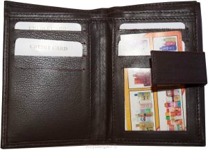 Women's leather wallet small compact wallet credit card ID bills coin case new - Image 3