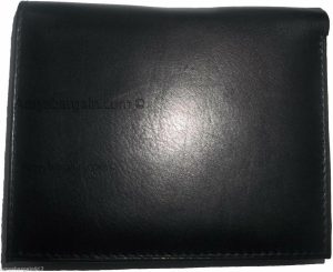 Women's soft leather Bifold wallet 2billfold 12 Credit Card Black leather wallet - Image 4