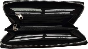 Women’s wallet. Zip around checkbook wallet Checkbook cover/case Leather wallet - Image 13