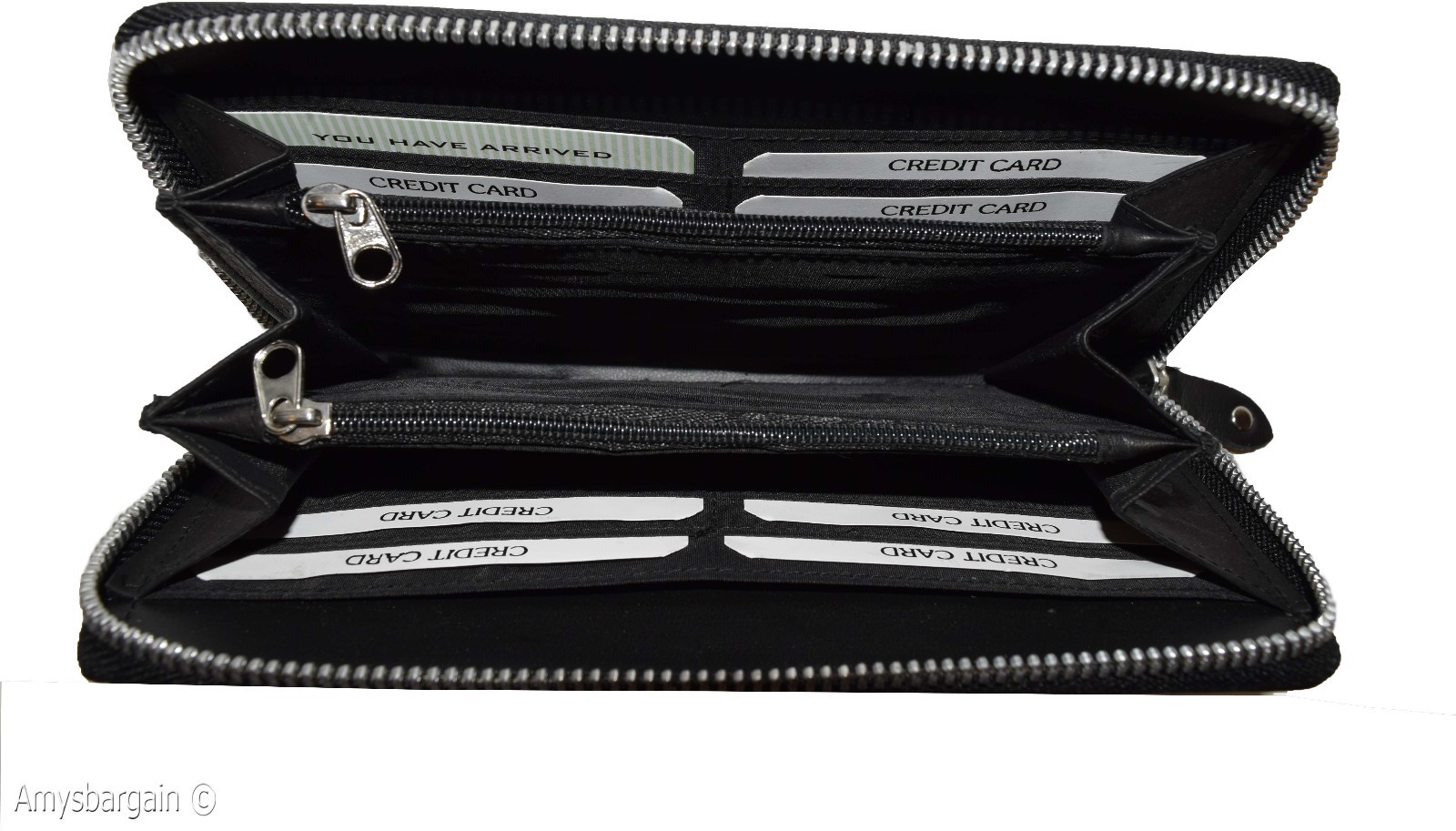 Women’s wallet. Zip around checkbook wallet Checkbook cover/case Leather wallet - Image 3