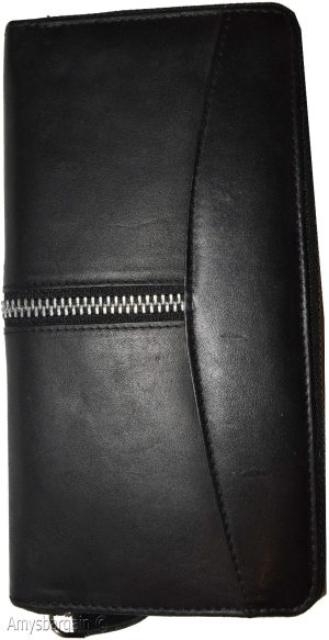 Women’s wallet. Zip around checkbook wallet Checkbook cover/case Leather wallet - Image 10