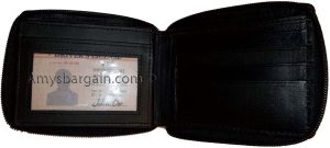 Zip around man's Leather Wallet 12 Credit Card Holder men's Bifold Wallet BNWT - Image 4