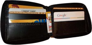 Zip around man's Leather Wallet 12 Credit Card Holder men's Bifold Wallet BNWT - Image 9
