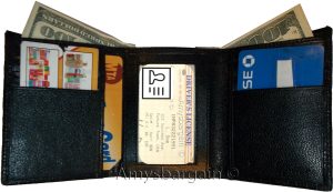 lot of 12 man's brown trifold wallet new style crocodile printed leather wallet - Image 3