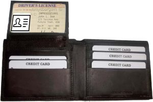 lot of 12 new men's soft leather brown billfold wallet 9 credit atm card 2 id bn - Image 9