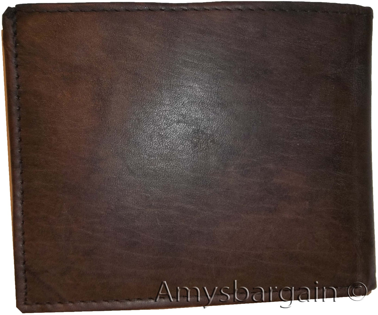 lot of 2 man's wallet bi fold leather wallet 12 credit cards 2 IDs suede lined - Image 13