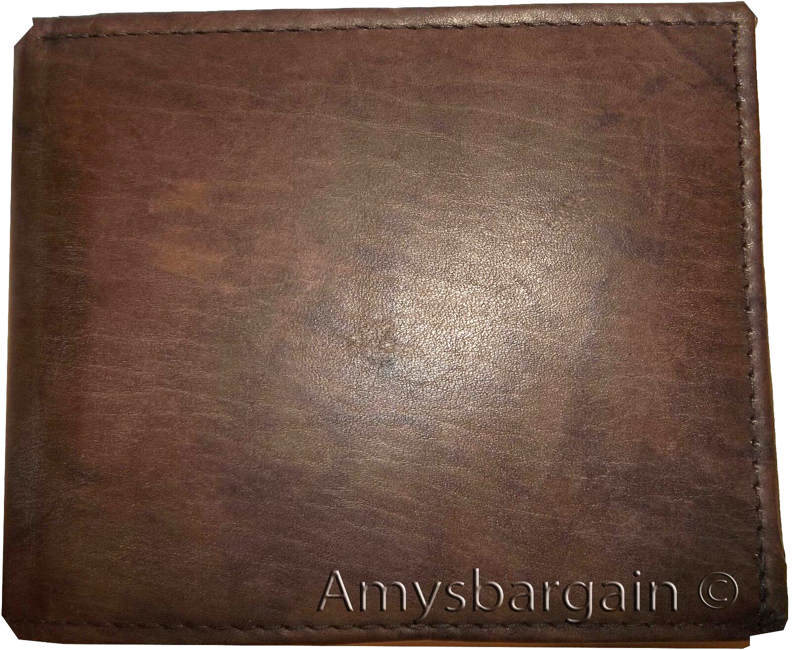 lot of 2 man's wallet bi fold leather wallet 12 credit cards 2 IDs suede lined - Image 3