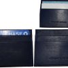 lot of 3 new leather business card case 7 credit card id card new blue card case