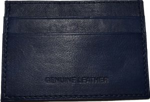 lot of 3 new leather business card case 7 credit card id card new blue card case - Image 3