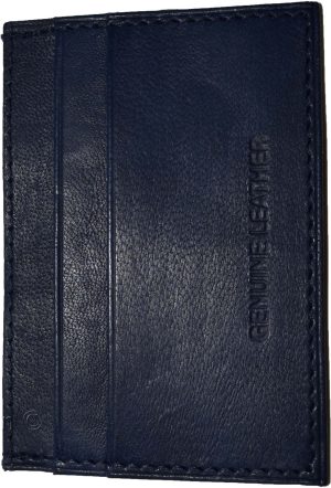lot of 3 new leather business card case 7 credit card id card new blue card case - Image 9