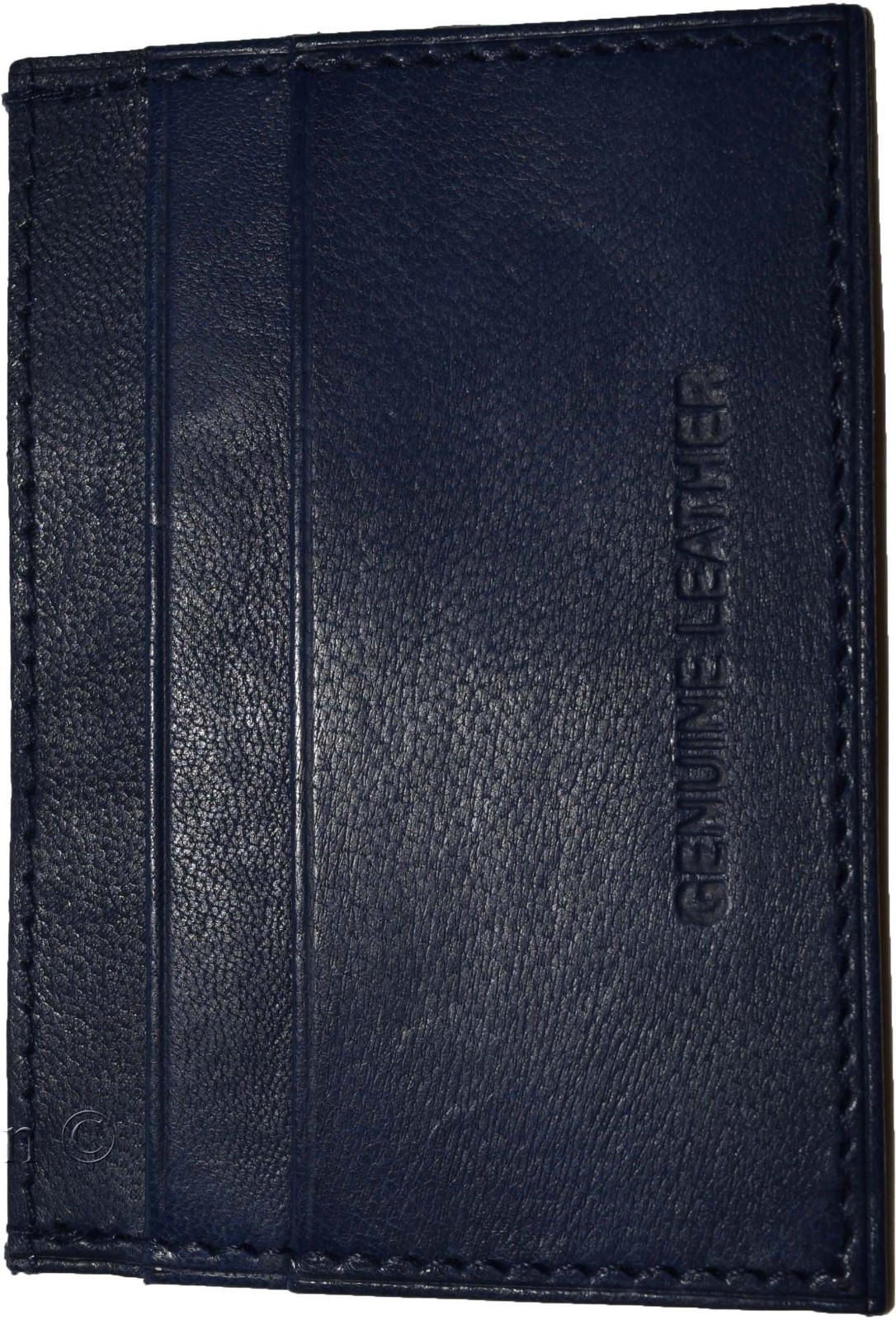 lot of 3 new leather business card case 7 credit card id card new blue card case - Image 9