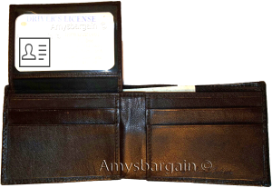 lot of 5 crocodile skin printed leather man's bifold wallet id 2 bill slots new - Image 3