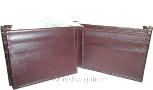 lot of 5 crocodile skin printed leather man's bifold wallet id 2 bill slots new - Image 6