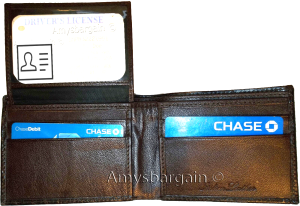 lot of 5 crocodile skin printed leather man's bifold wallet id 2 bill slots new - Image 7
