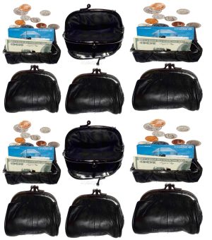 lot of 6 change purse leather coin case women’s mini pocket change new coin case - Image 14