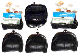 lot of 6 change purse leather coin case women’s mini pocket change new coin case