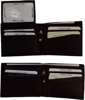 man's leather wallet 3 bill pockets 10 credit card spaces new man's wallet - Image 4