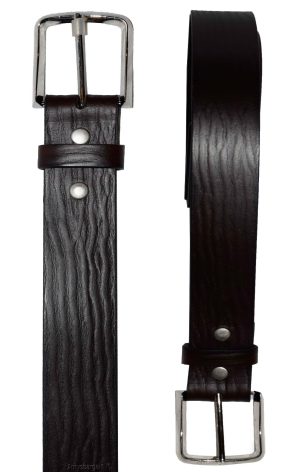 men's belt, up to 48" solid leather belt. men's brown casual strong leather belt - Image 3