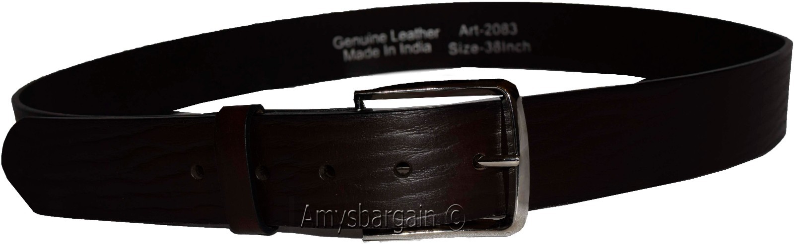 men's belt, up to 48" solid leather belt. men's brown casual strong leather belt - Image 13
