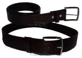 men's belt, up to 48" solid leather belt. men's brown casual strong leather belt