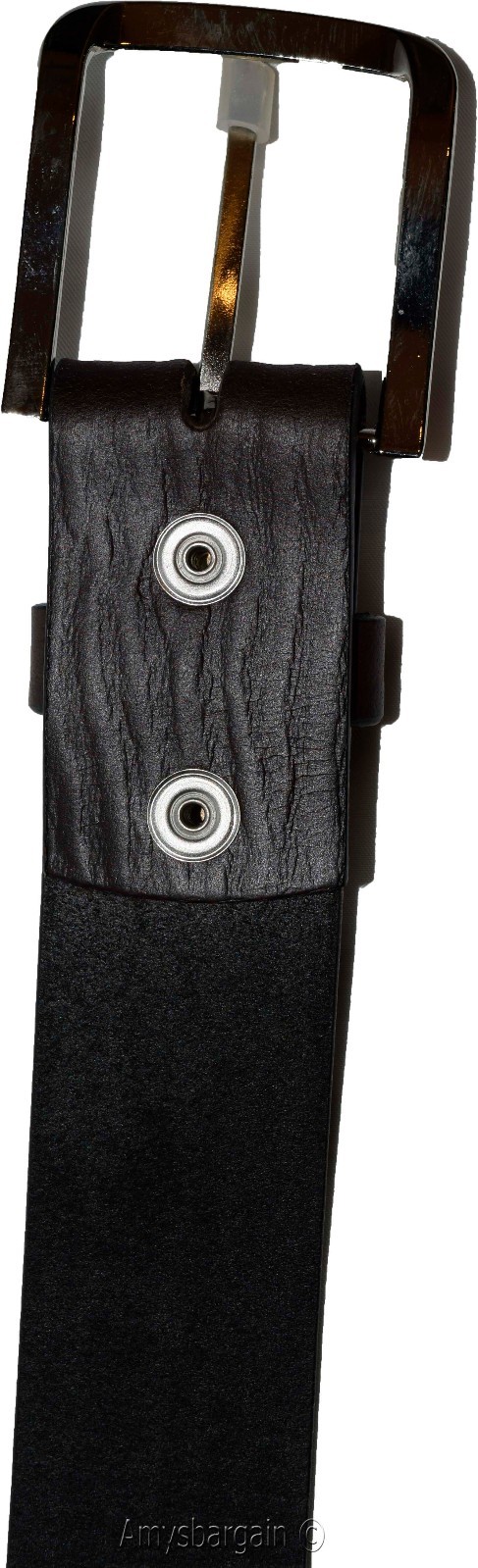 men's belt, up to 48" solid leather belt. men's brown casual strong leather belt - Image 5