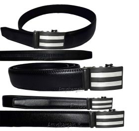 men's casual belt genuine leather dress auto lock men's black quick lock belt nw