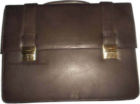 men's leather briefcase business case attaché case carryon bag new document bag