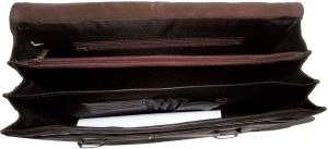 men's leather briefcase business case attaché case carryon bag new document bag - Image 11