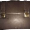 men's leather briefcase business case attaché case carryon bag new document bag