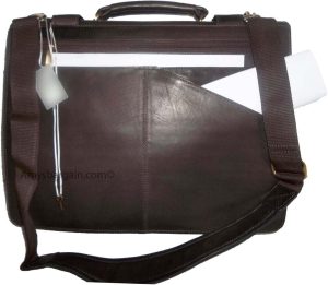 men's leather briefcase business case attaché case carryon bag new document bag - Image 3