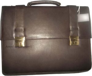 men's leather briefcase business case attaché case carryon bag new document bag - Image 4