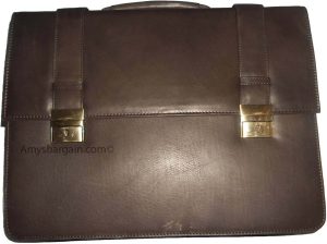 men's leather briefcase business case attaché case carryon bag new document bag