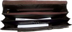 men's leather briefcase business case attaché case carryon bag new document bag - Image 6