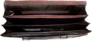 men's leather briefcase business case attaché case carryon bag new document bag - Image 7