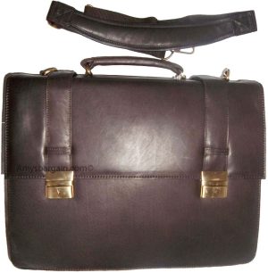 men's leather briefcase business case attaché case carryon bag new document bag - Image 9