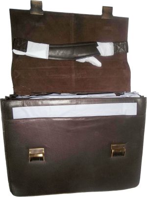 men's leather briefcase business case attaché case carryon bag new document bag - Image 10