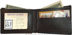 men's wallet woven printed leather new man's bi-fold wallet 2 bill slots 9 card - Image 6