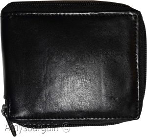 men's zip around leather wallet 6 credit card id coin case bill slots bn wallet - Image 10