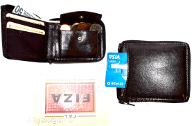 men's zip around leather wallet bifold zip around wallet buff leather in box