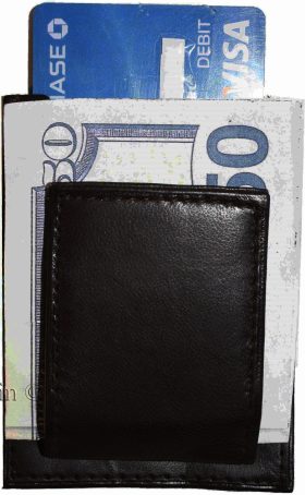 new leather money clip black magnetic money clip bills holder leather case new