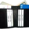 woman's genuine leather bi fold wallet 2 billfold black leather wallet 8 cards