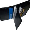 women men's leather business credit card id card holder fifty cards case br new